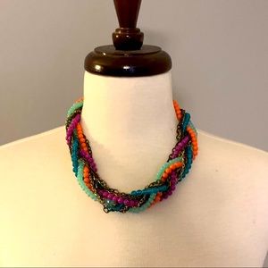 Multicolored beaded necklace